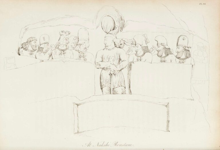 نقش برجسته بهرام دوم و درباریان